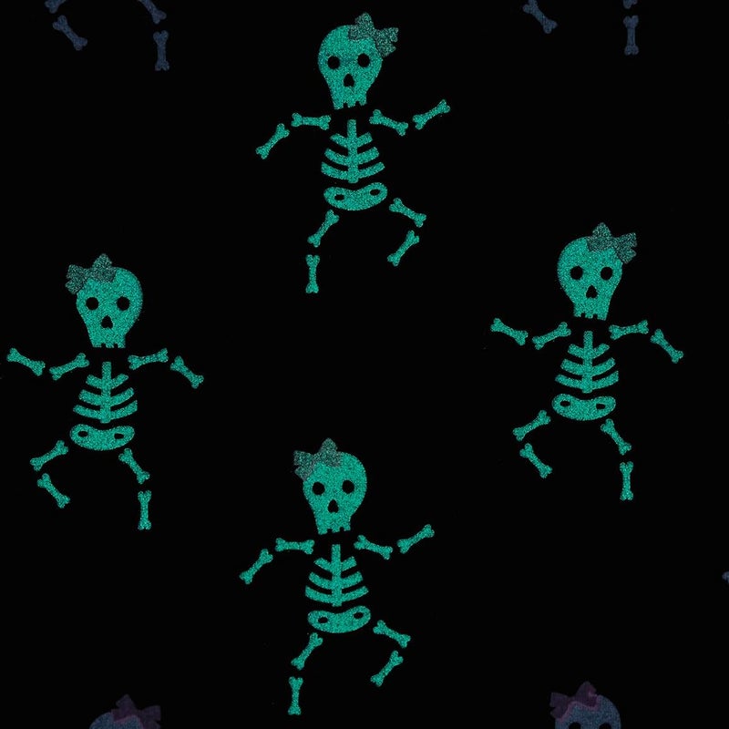 MudPie girls Girl Halloween Skeleton Glow Pjs - Image 2